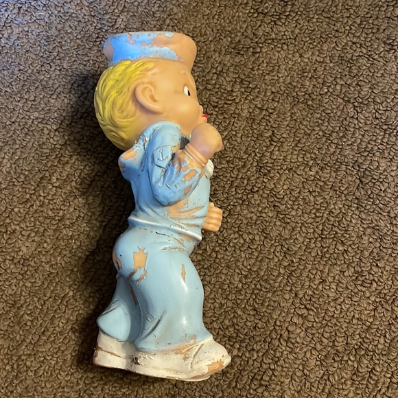 Vintage Stahlwood Toy Manufacturer Co. Spunky Sailor Squeaky Doll WWII Rare - Picture 4 of 7